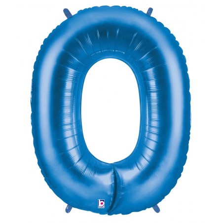 Palloncino foil numero 0 blu