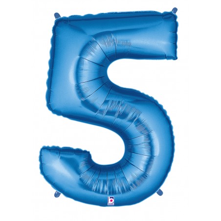 Palloncino foil numero 0 blu