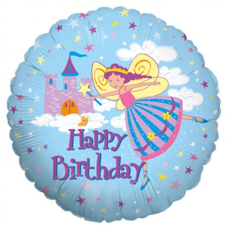 Ballon aluminium "Happy Birthday Fairy Princess"