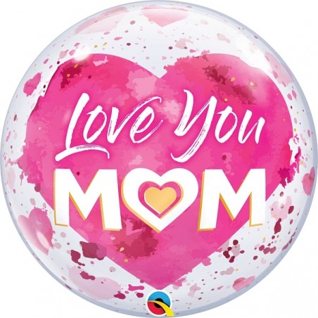 Latexballon, Herz und Love you Mom