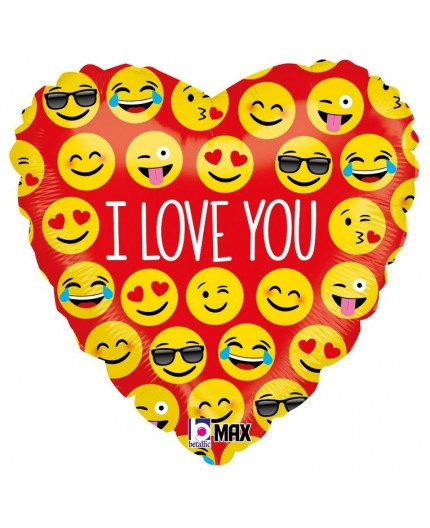 Palloncino foil "Love you Heart"